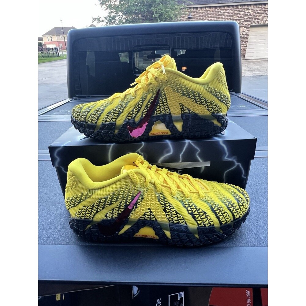 Nike Ja 3 'Let Me Be Ja' Yellow/University Red Shoes Men's size 12.5, HF2793-702
